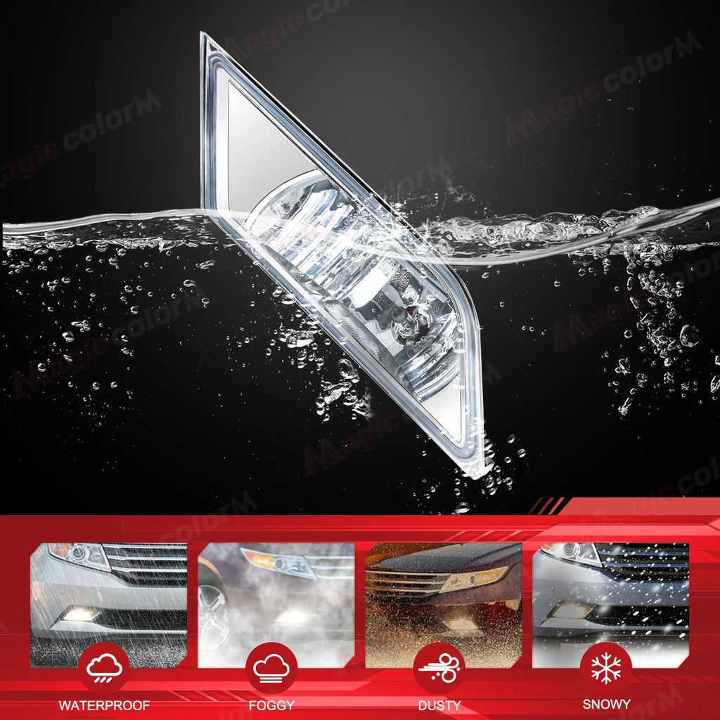 For Honda Odyssey 2011 2012 2013 Fog Lamps DRL Daytime Running Lights Front Bumper Halogen | AUTOKITSHOP