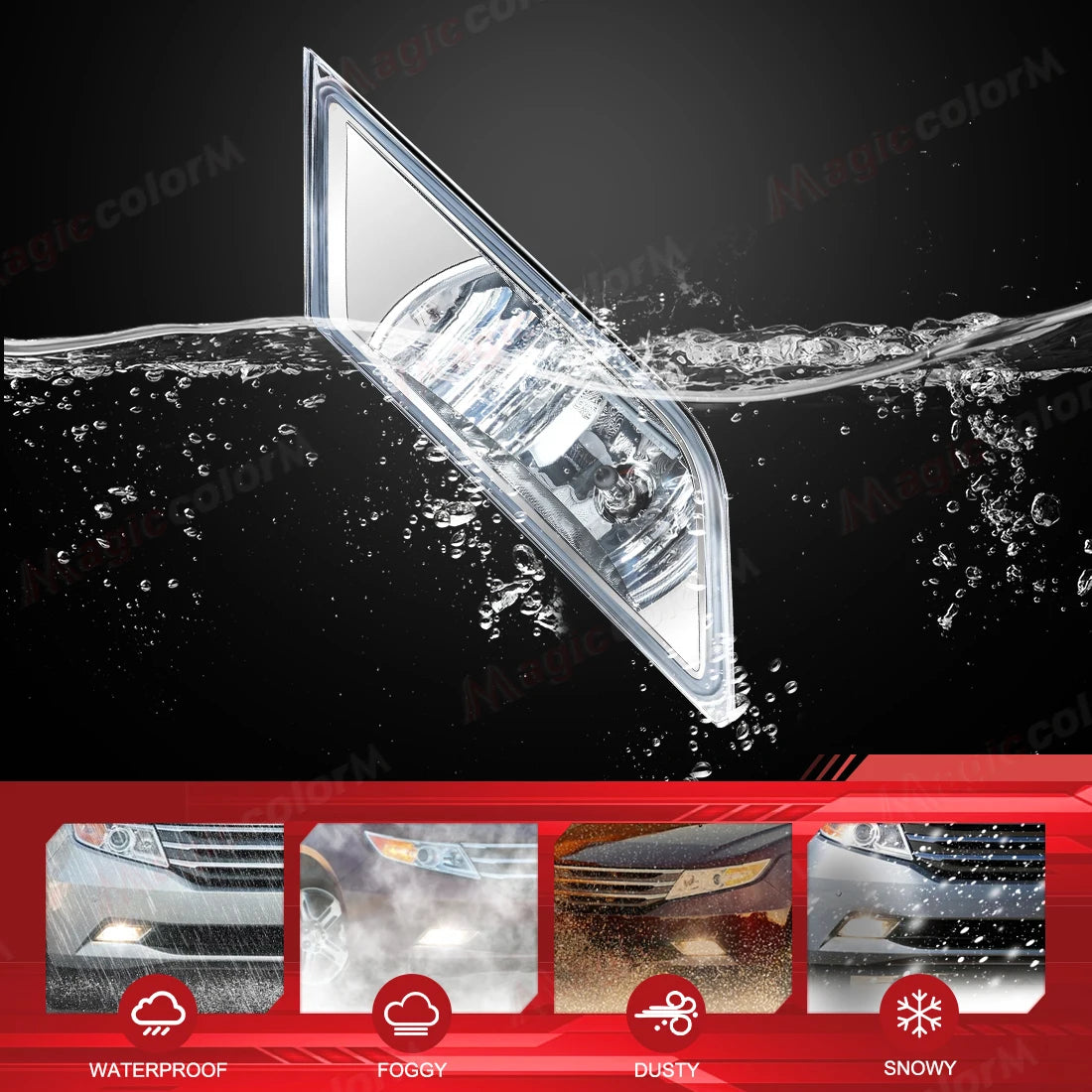 For Honda Odyssey 2011 2012 2013 Fog Lamps DRL Daytime Running Lights Front Bumper Halogen | AUTOKITSHOP