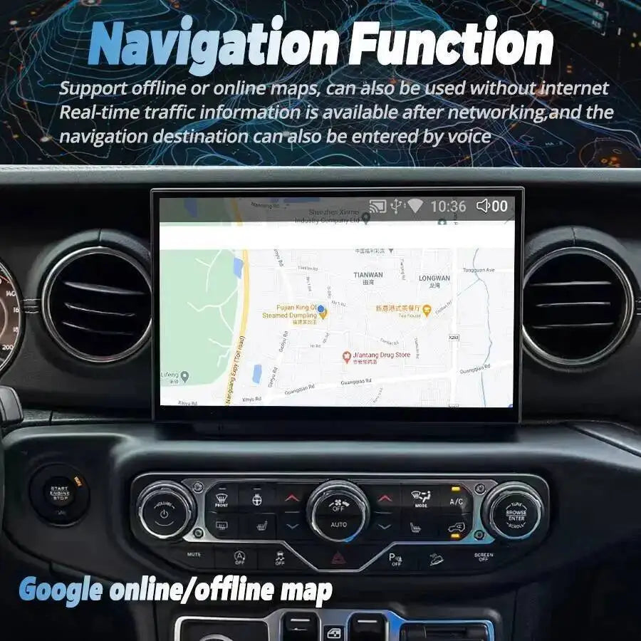 11.5inch Android 15 Stereo Navi DSP GPS Multimedia Video Player Car Radio For Jeep Wrangle