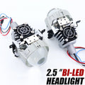 90W 2.5'' Bi-Led Lens for H1 H4 H7 9005/9006 Socket Car Headlight Retrofit Upgrade Full Ki
