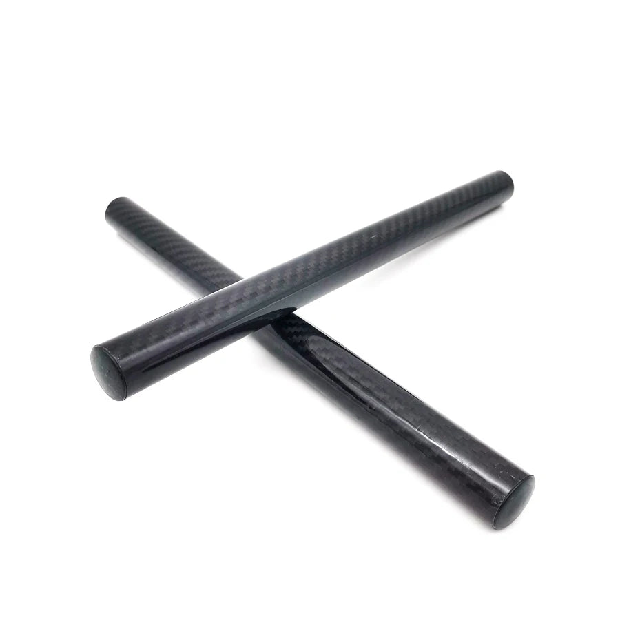 2× Carbon Fiber Bar Diameter 22mm 7/8" Motorcycle Clip-On Grips Tube Handlebars