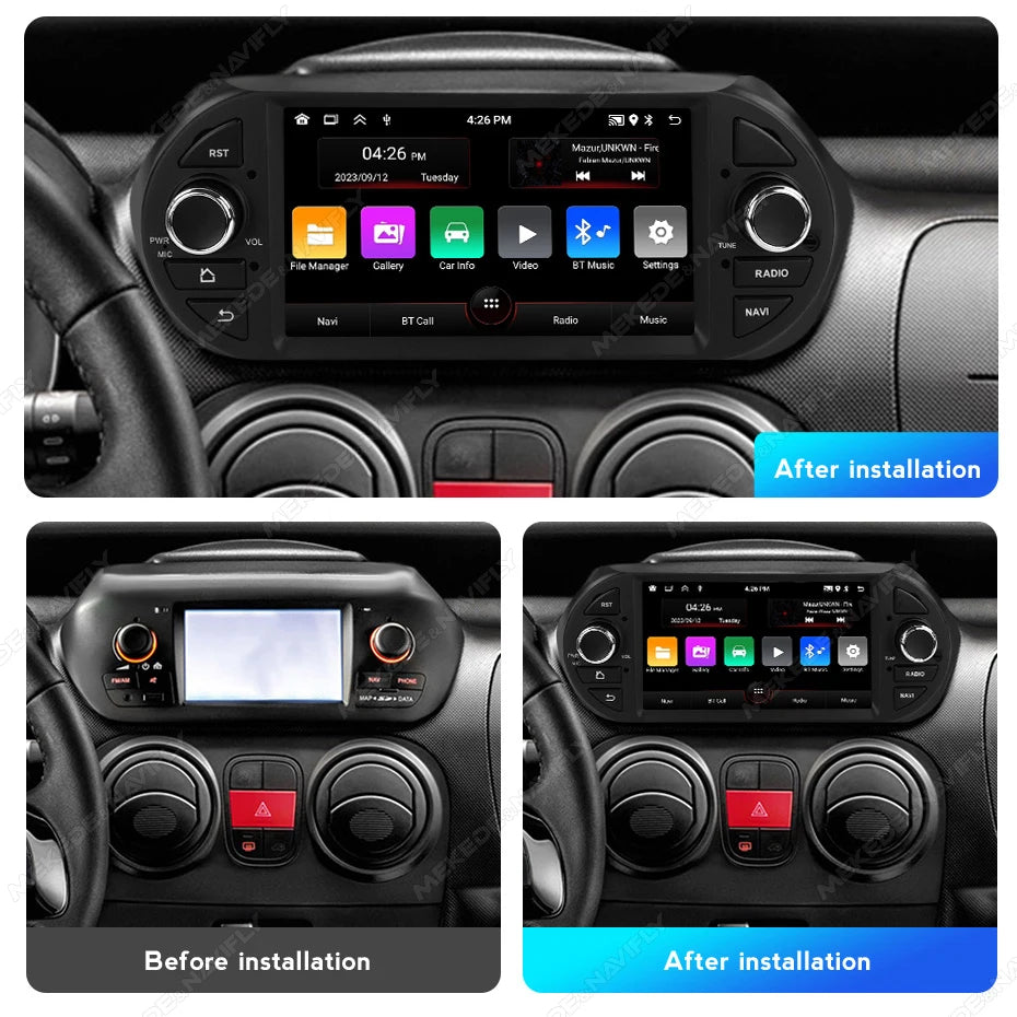 7inch IPS Carplay Car Radio for Fiat Fiorino 2008-2017 Android Auto GPS Multimedia Video P | AUTOKITSHOP