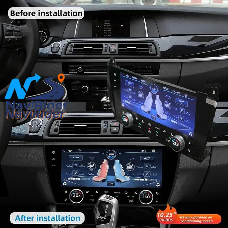 Digital Climate Control Touch AC Panel Display For BMW 5 Series F10 F11 F18 2010-2017 Ster