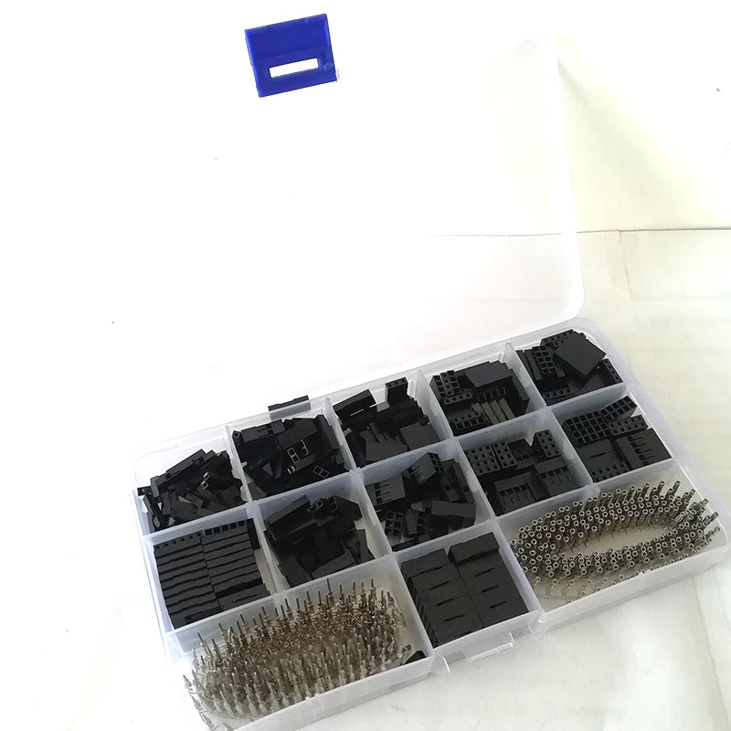 Assortment 1 2 3 4 5 6 Pin Car 2.54mm Male Female Wire Jumper Connectors