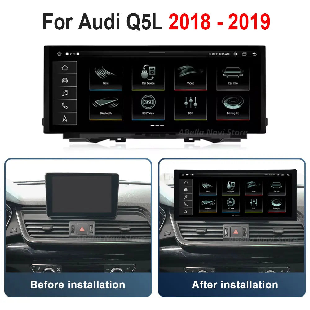 For Audi Q5L 2018 - 2019 Wireless CarPlay Navigation GPS Radio 4G WIFI Bluetooth Android 1