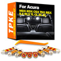 LED Interior Light Kit for Acura MDX RDX CSX TSX RSX ILX RLX TL CL RL EL LED Interior Map Dome Sunvisor Light Kit No ...