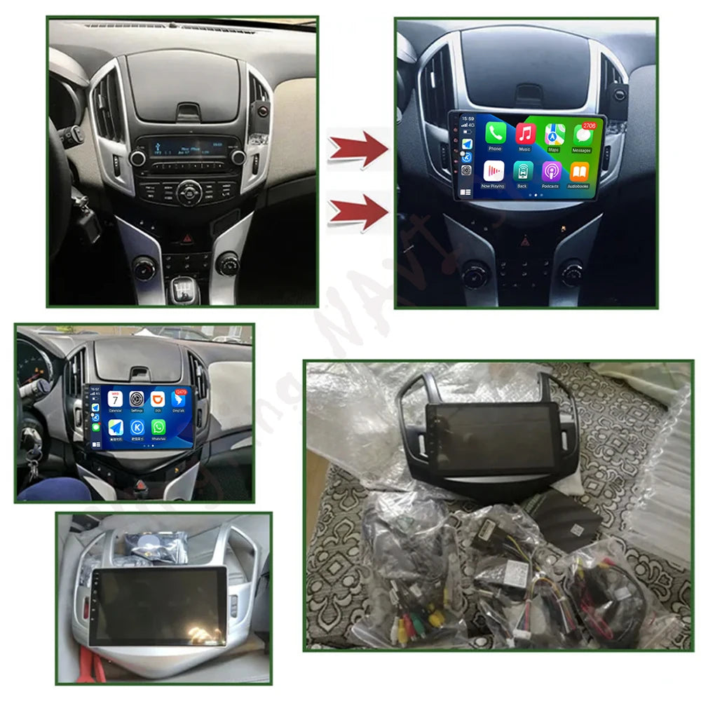 Android 16 For Chevrolet Cruze J300 J308 2012-2015 Car Radio Multimedia Video Player WlFl