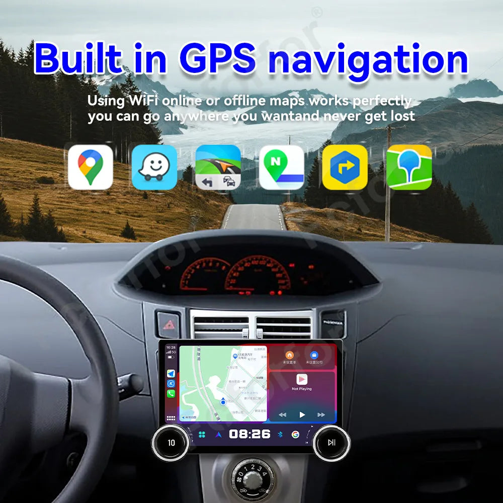 Smart Car Stereo With Android 15 System 11.5 Inch HD Touch Screen Wireless CarPlay GPS Nav