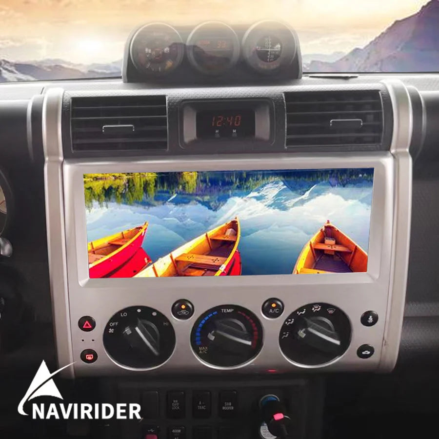 12.3inch Car Radio Android 14 Screen For Toyota FJ Cruiser 2004-2008 Carplay GPS Navigatio