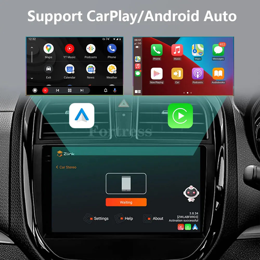 Car Radio Android 16 Carplay For Suzuki Vitara Brezza 2016 - 2019 Navigation GPS Android A