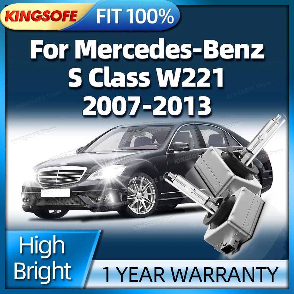 High Bright D1S 6000K White HID Xenon Headlight Bulb For Mercedes Benz S Class W221 2007 2