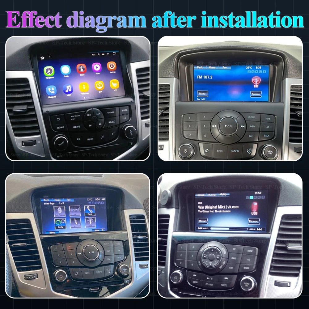 Android 16 For Chevrolet Cruze 2008-2014 Car Radio Video Player Multimedia Gps Carplay Aut | AUTOKITSHOP