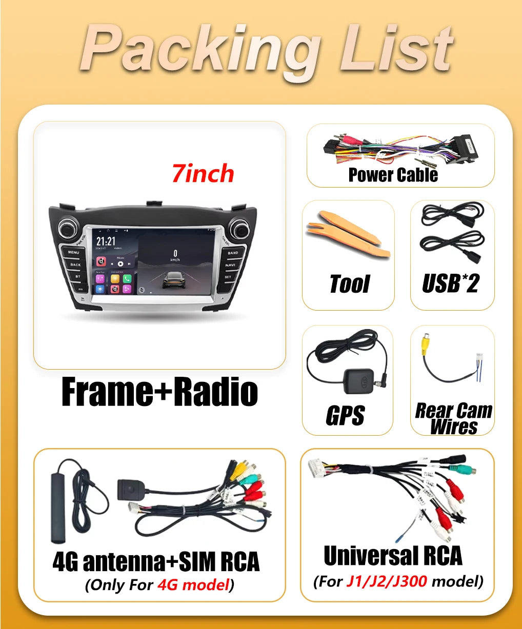 Android Auto Car Radio For Hyundai IX35 Tucson 2 LM 2009 - 2015 Carplay Multimedia Player  | AUTOKITSHOP
