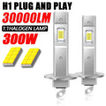 Ampoule Led H1 Automobile Headlight 30000LM Super Bright LED CANBUS Lights for Car 6000K W