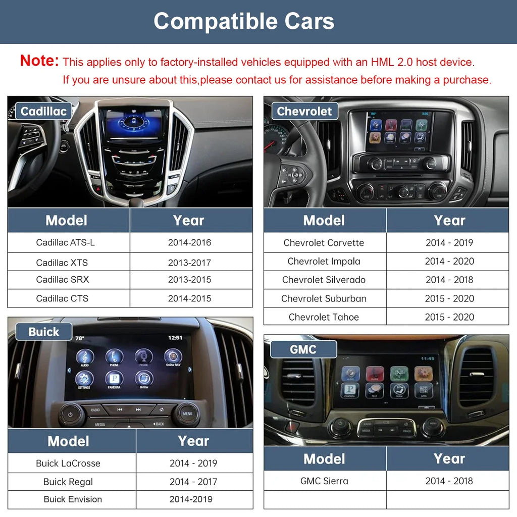Wireless Carplay For opel Mokka Buick Regal insignia 2013-2018 Zafira Cascada Android Auto