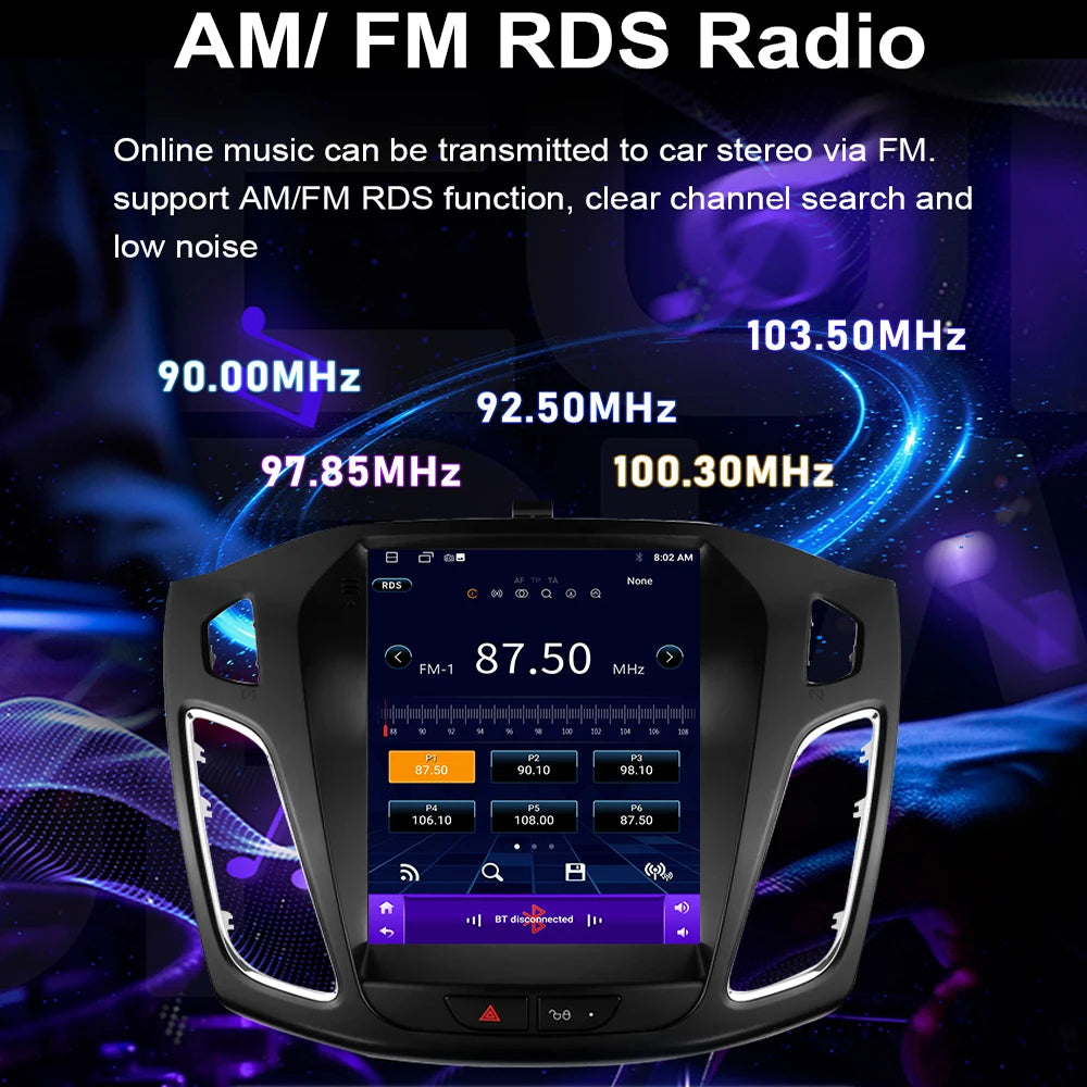 Car Radio For Ford Focus MK3 2011 2012 - 2019 Android Multimedia Video Player Navigation G