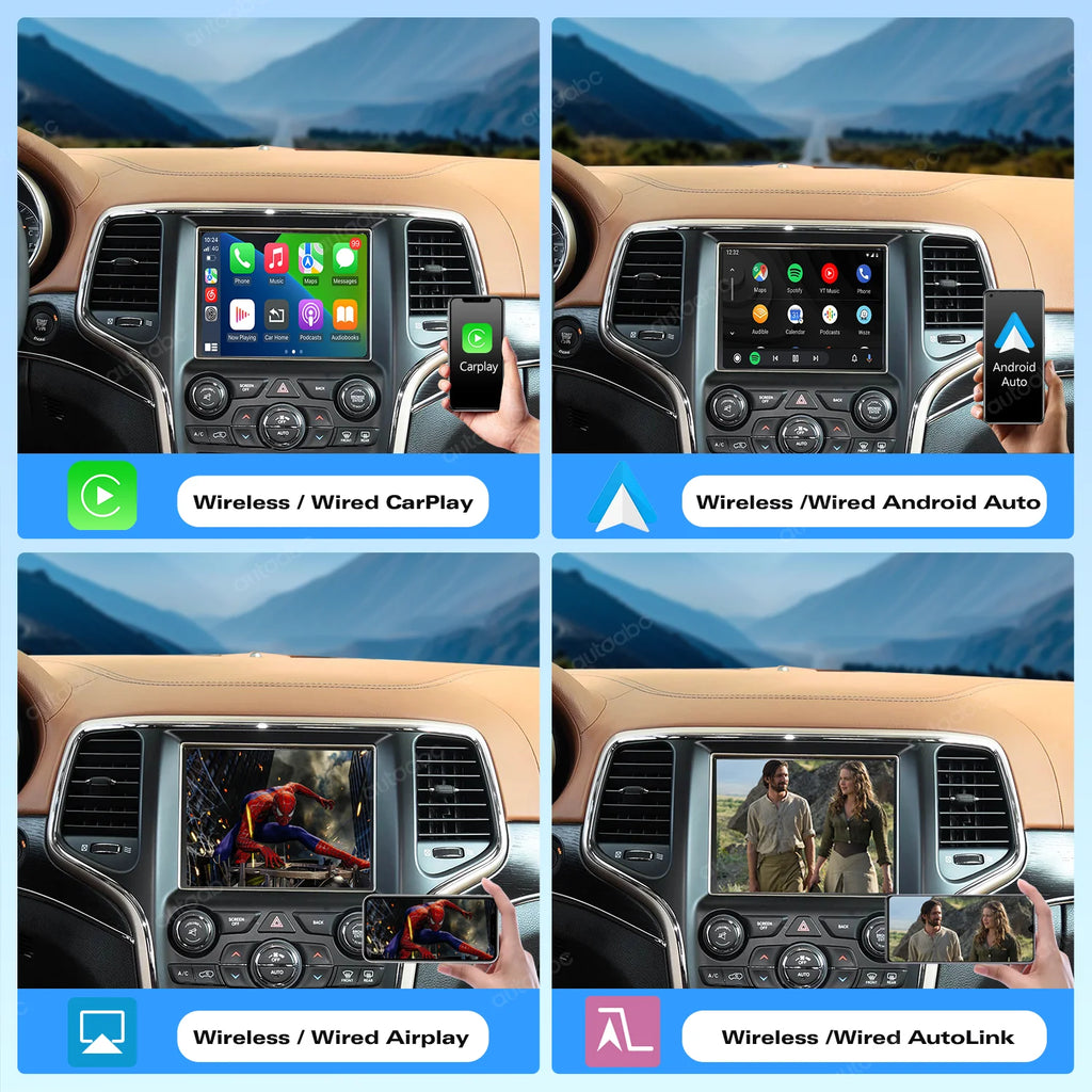 Wireless Apple CarPlay Retrofit Kit For Dodge Challenger Chrysler 300C Jeep 2014-2019 Andr | AUTOKITSHOP