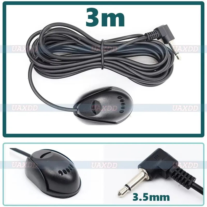 Car Intercom Radio Microphone GPS Bluetooth Communication Mic 3.5mm