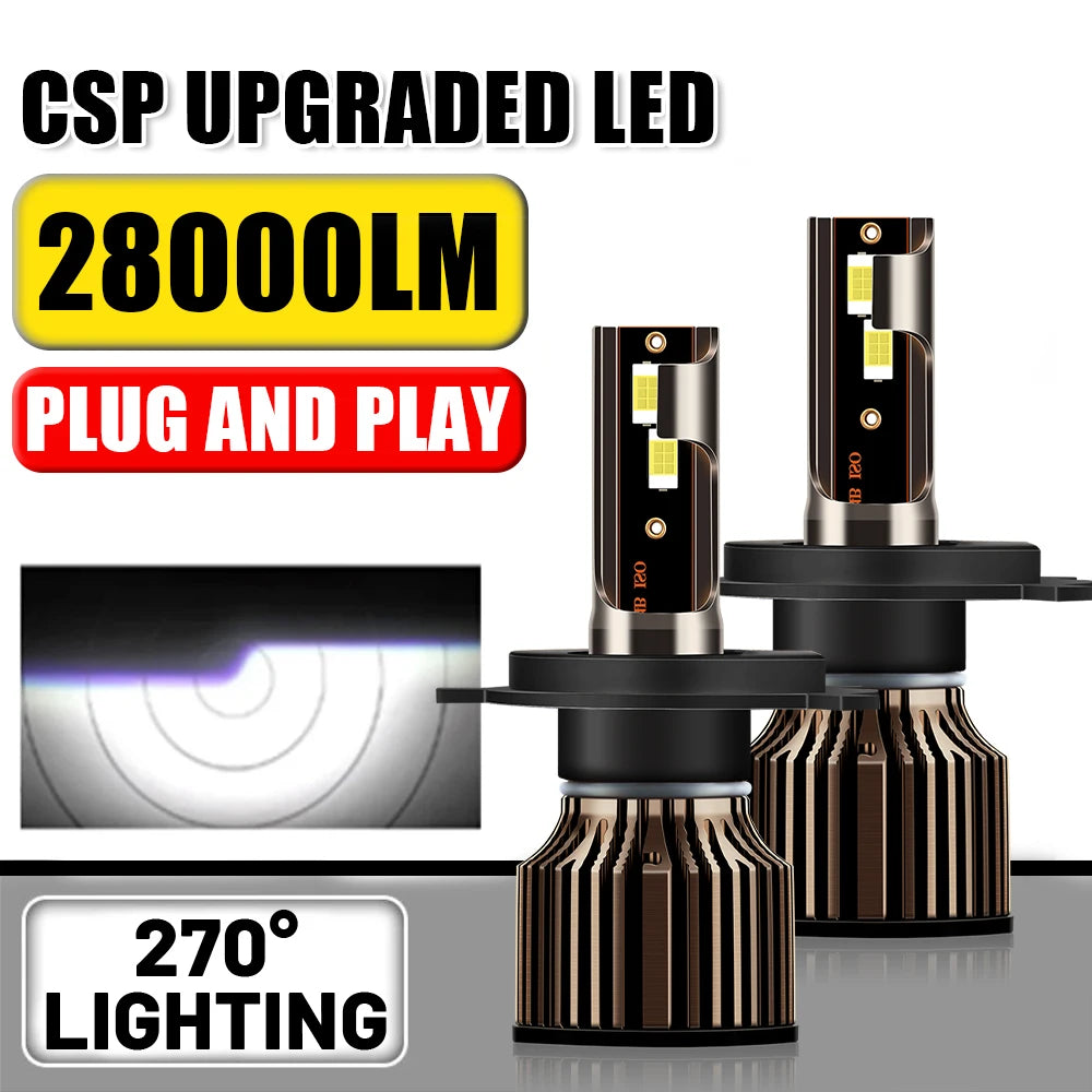 Led Light High Bright 9005 HB3 9006 HB4 300W High Power Turbo Car Light H1 H11 H13 H4 H7 H