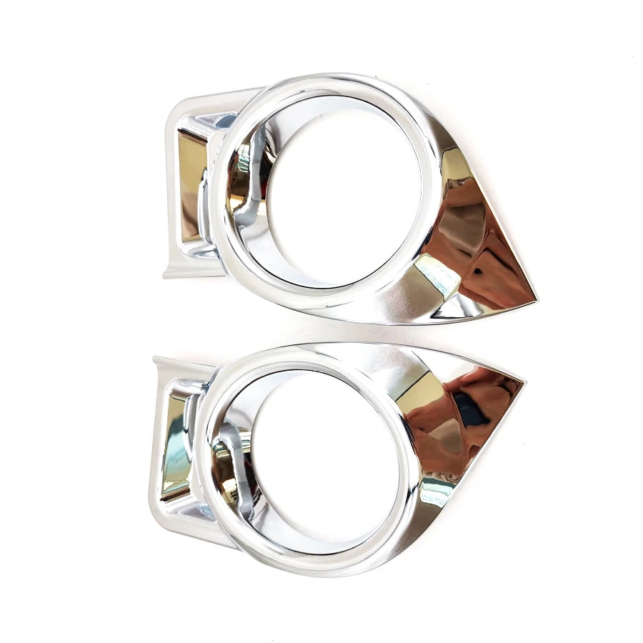 2x Car Chrome Front Fog Light Lamp Cover Trim Kit For 2014-16 Toyota Highlander