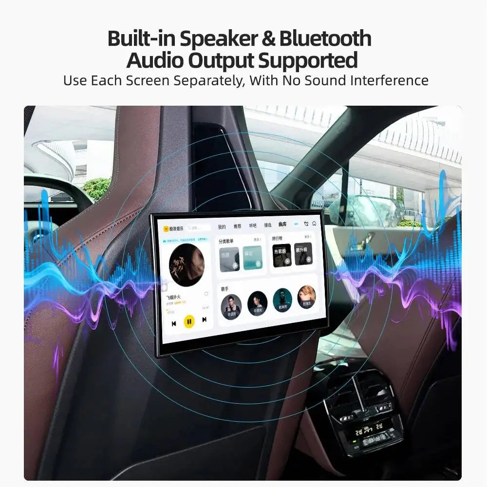 N For BMW 5 Series X5 F15 X6 F16 iX i5 i7 X3 X7 Rear Seat Entertainment System 3D Curved A | AUTOKITSHOP