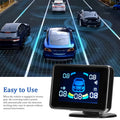 Car Parking Sensor Reversing Radars System Front & Rear Support Sound Warning/Buzzer/Mute with 8 - Automotive LED Light