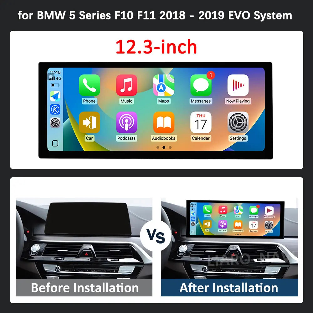 Navi GPS Stereo Car Video Multimedia Player for BMW 5 Series F10 F11 2018 - 2019 EVO Syste