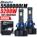5200W H4 H7 LED Headlight Canbus H11 H1 H8 H9 9005 HB3 9006 HB4 9012 HIR2 IP68 Waterproof