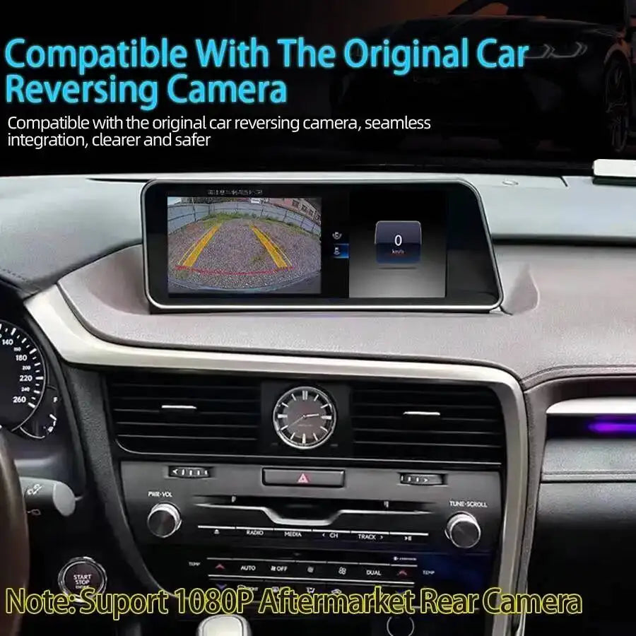 12.3inch Linux Car Radio Touch Screen Wireless CarPlay For Lexus RX RX270 RX300 RX350 2016