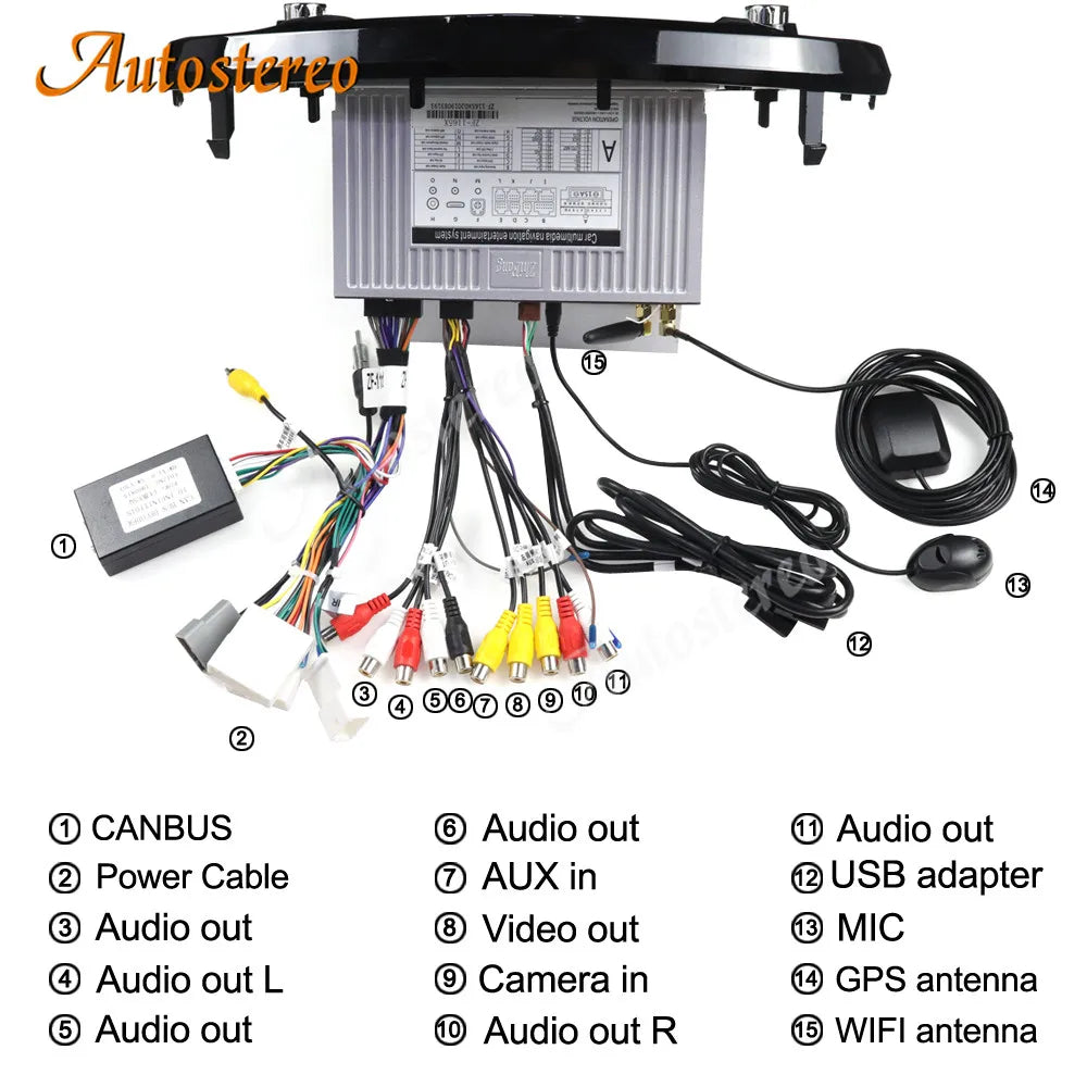 Carplay Android 13 Car Radio Car GPS Navigation Multimedia Player for Nissan Juke/Infiniti