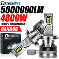 5000000LM H4 H7 LED Canbus K6C Car Headlight 4500W H11 H3 880 881 H27 H1 H8 9005 HB3 9006