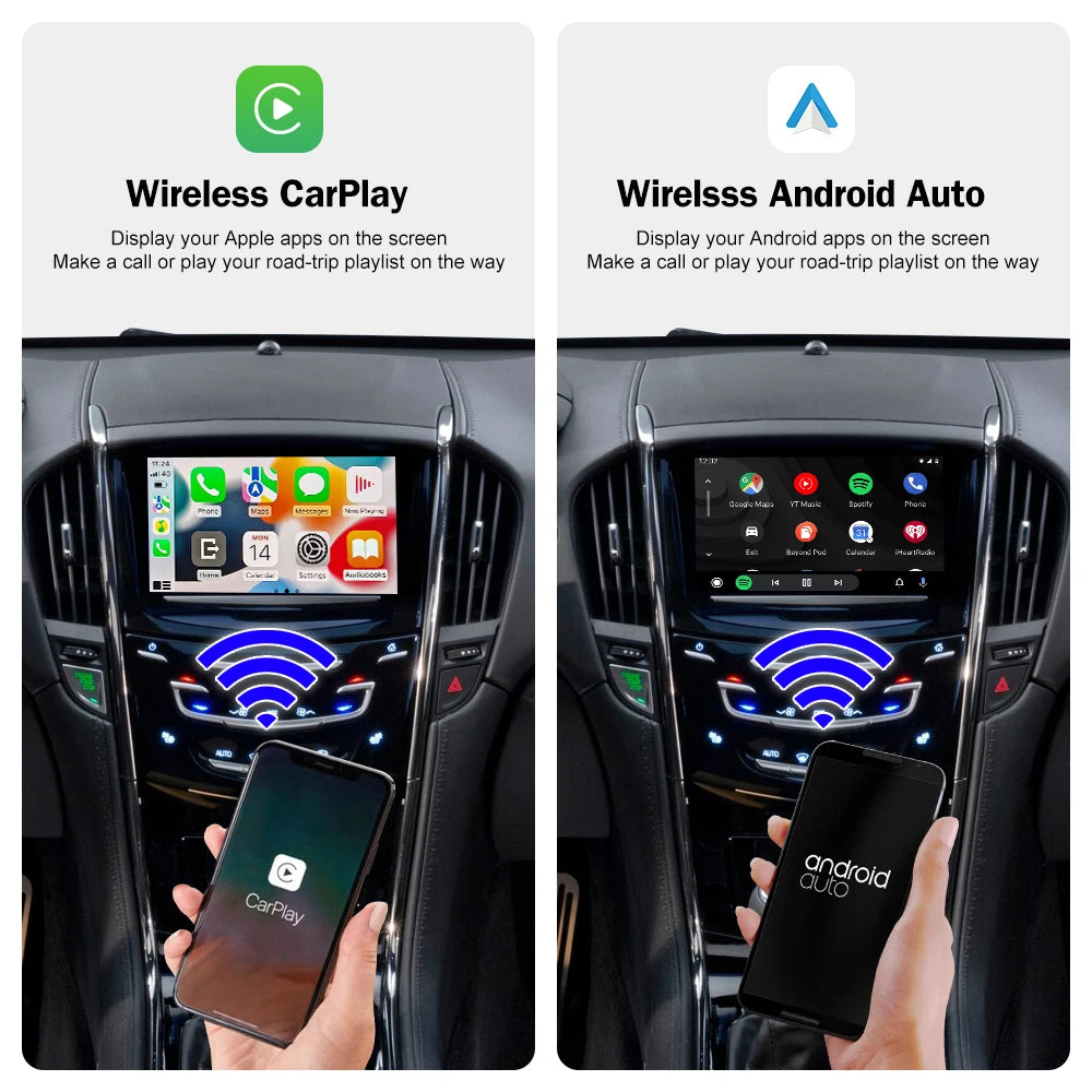 Wireless Carplay for Cadillac SRX 2013-2017 8" LCD screen,Support Android Auto Mirror Link | AUTOKITSHOP