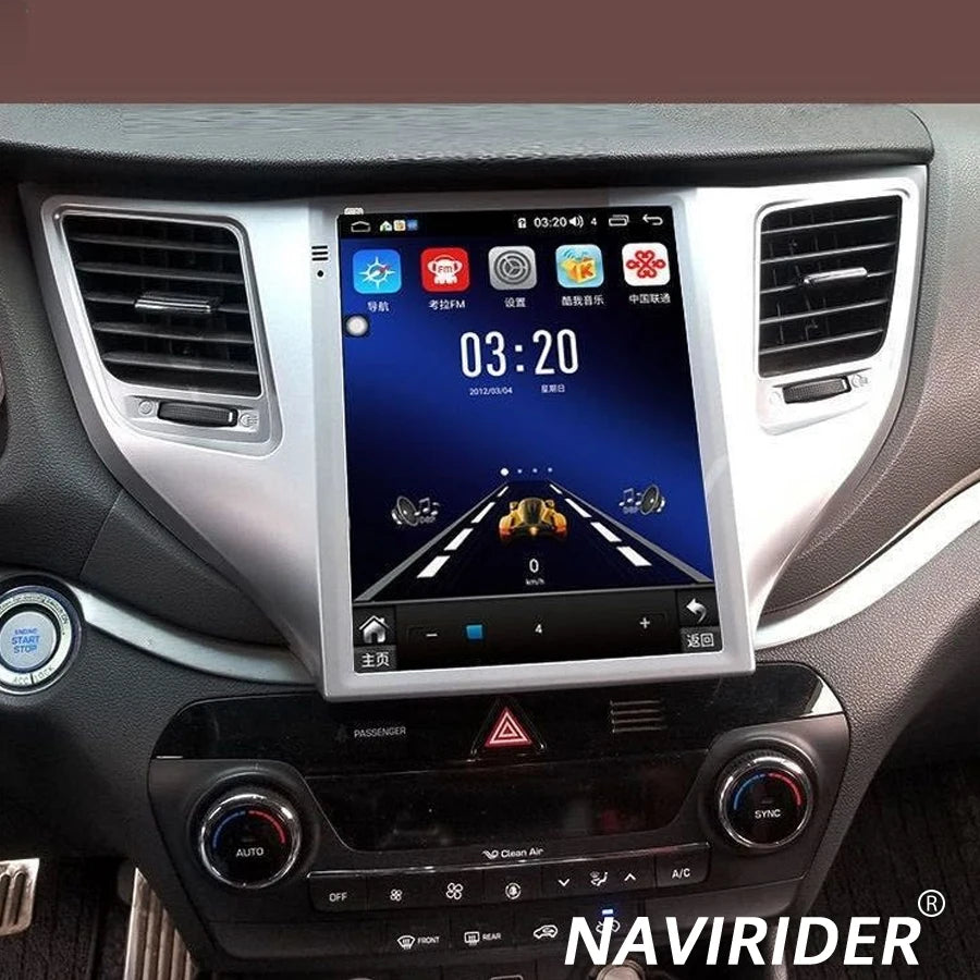 128GB 256GB GPS Navigation 9.7qled Screen For Hyundai Tucson 2017 Bluetooth Stereo DSP And
