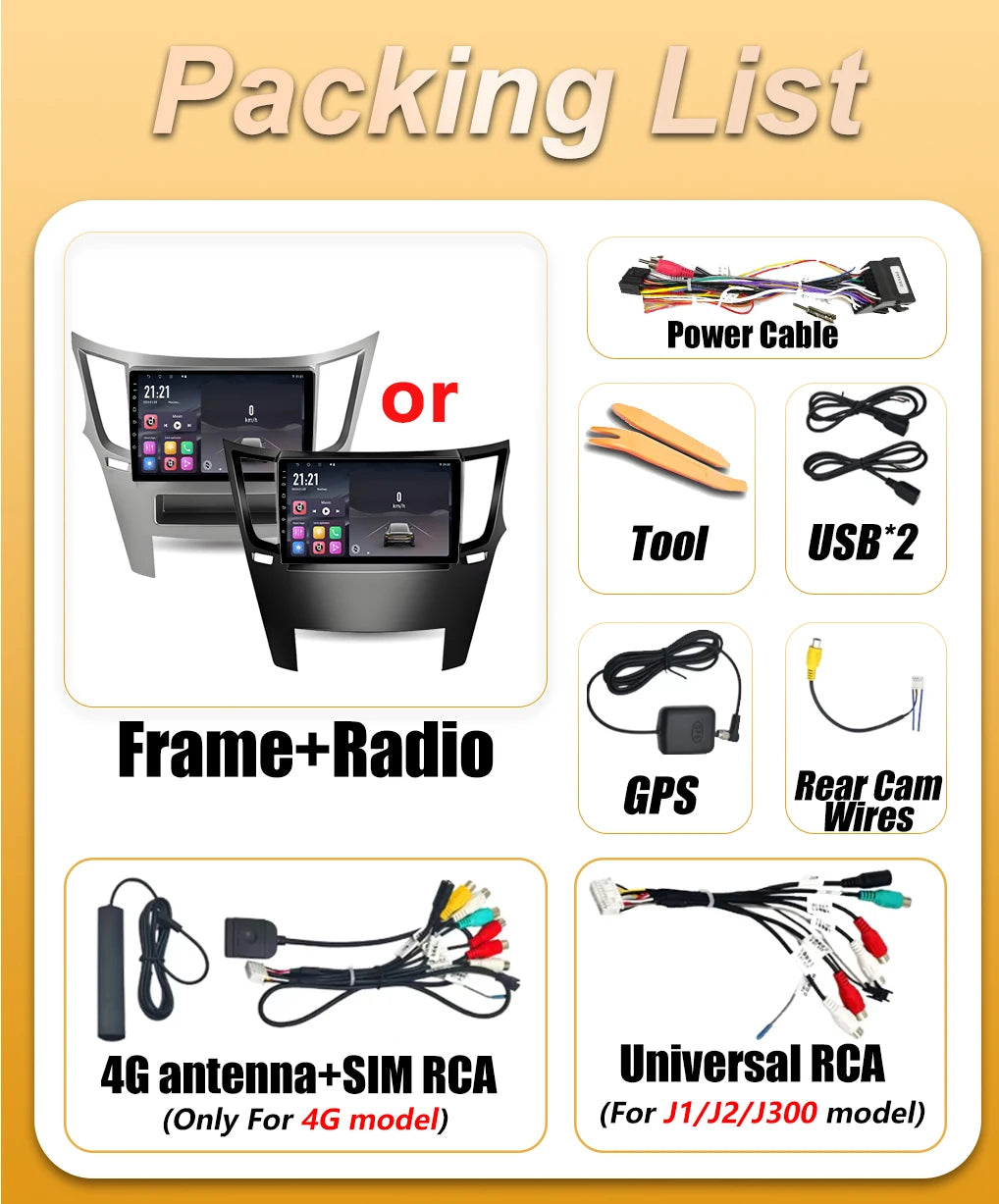 Android 16 Car Radio Carplay For Subaru Outback 4 BR Legacy 5 2009 2010 2011 2012 2013 201 | AUTOKITSHOP
