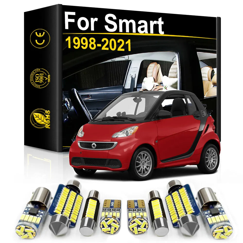 LED Interior Light Kit for Smart Fortwo 450 451 453 Forfour 454 453 EQ Accessories Canbus Auto Reading Indoor Lamp Er...