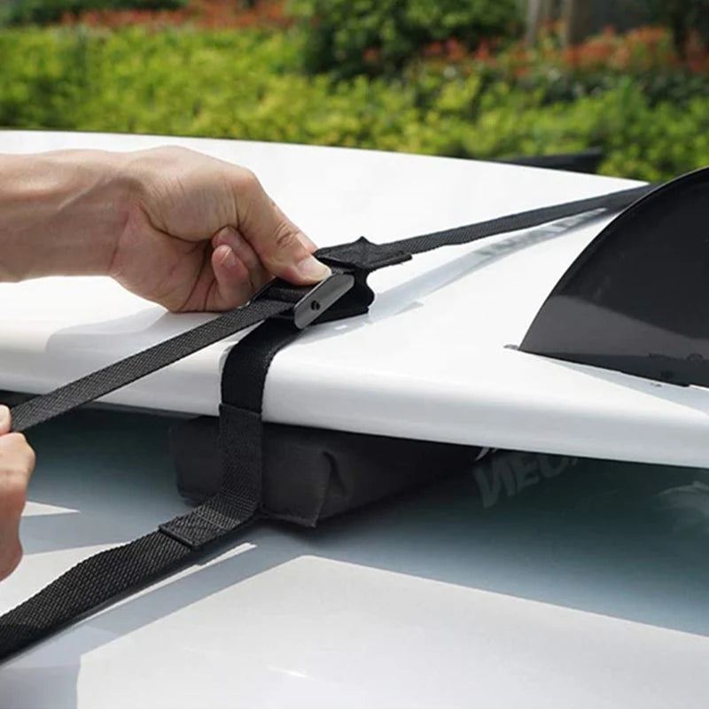 Car Tensioning Belts Black Tie Down Strap Strong Ratchet Belt Luggage Bag Cargo Lashing With Met - Automotive LED Light
