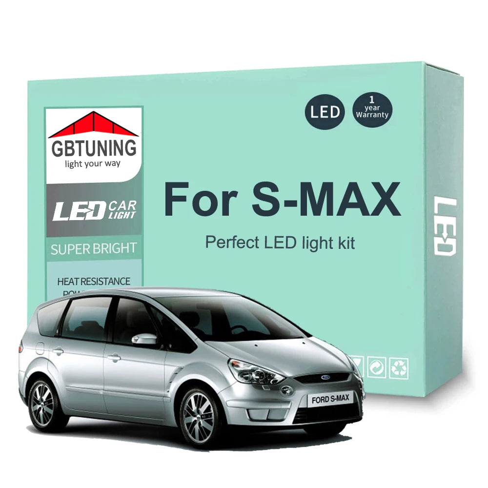 LED Interior Light Kit for Ford S-MAX S MAX SMAX - Canbus Error-Free Bulbs | AUTOKITSHOP