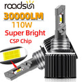 roadsun H15 LED Headlight 30000LM 110W Canbus No Error Car Daytime Running Lights For Audi
