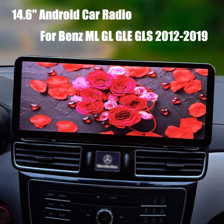 14.6" Android Car Radio For Benz ML GL GLE GLS 2012-2019 W166 X166 Stereo Carplay 4G GPS N | AUTOKITSHOP