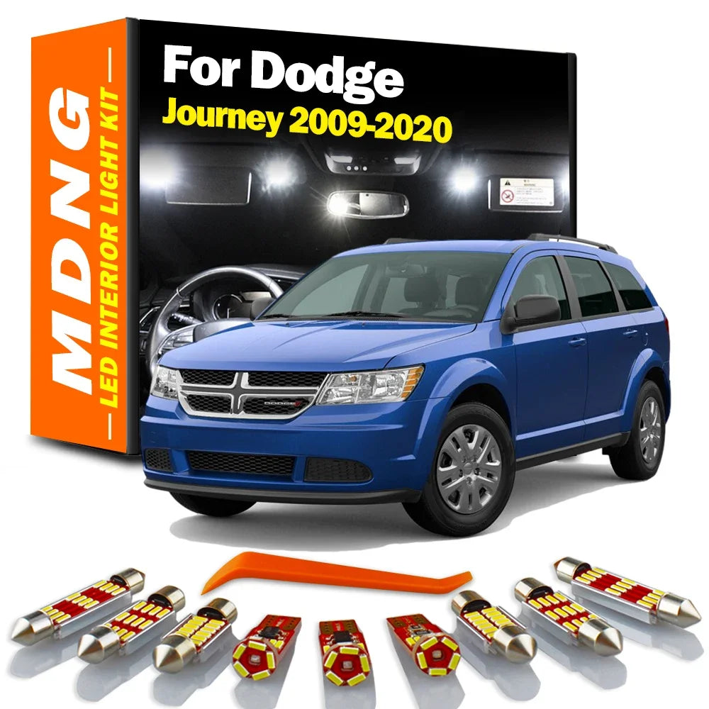 14-Piece LED Interior Light Kit for Dodge Journey 2009-2014 - Canbus Dome Map Door Trunk Bulbs | AUTOKITSHOP
