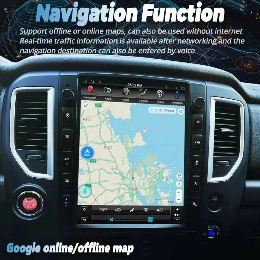 13inch 2din Android Screen Carplay For Nissan Titan 2016 2017 2018 Car Multimedia Video Pl | AUTOKITSHOP