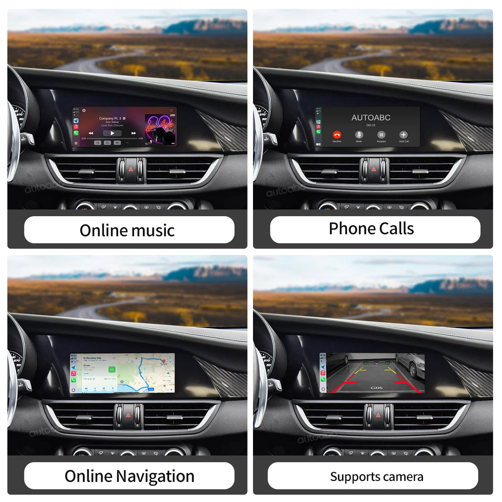 For Alfa Romeo Stelvio /Giulia 2017-2019 Wireless CarPlay Android Auto Compatible with Ori | AUTOKITSHOP