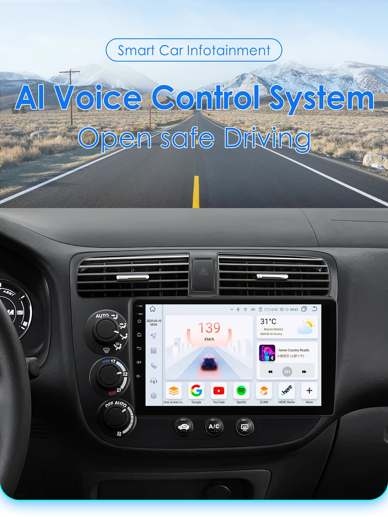 Android Car intelligent systems for Honda Civic 2000 - 2006 Car radio multimedia player Au