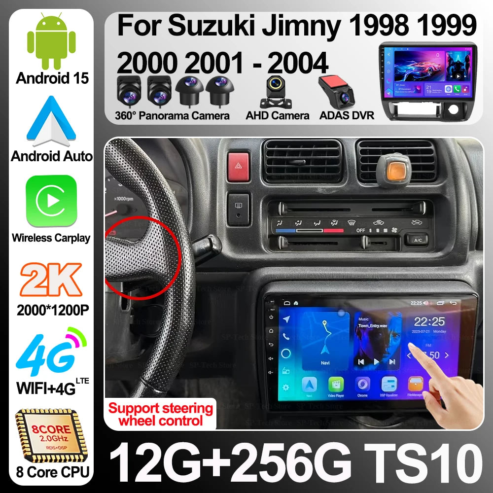 Android 16 For Suzuki Jimny 1998 1999 2000 2001 2002 2003 2004 Carplay Car Radio Multimedi | AUTOKITSHOP