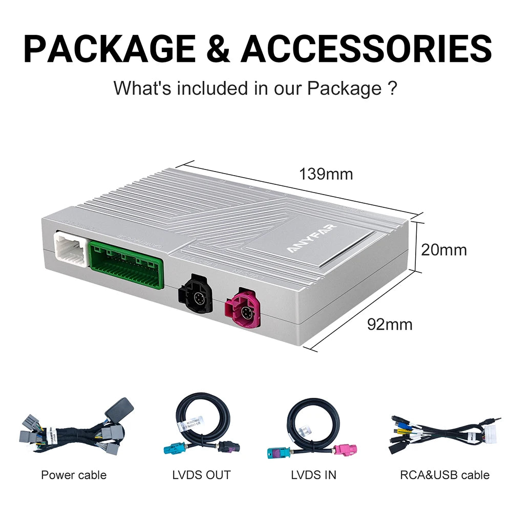 Wireless CarPlay Android Auto retrofit kit decoder box CarPlay Interface for Volvo V60 V90