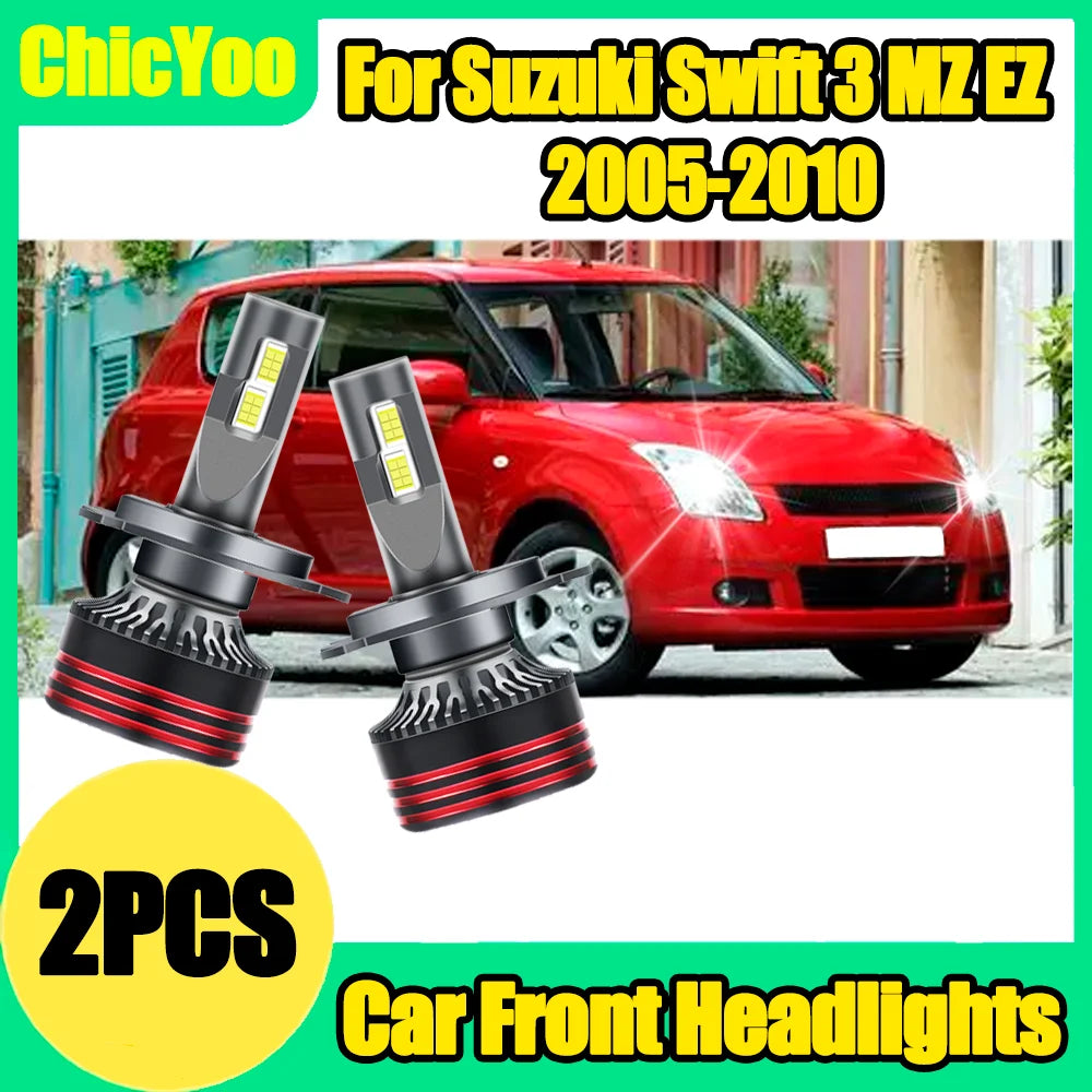 2X Canbus No Error Car Headlights 150W 30000LM 6000K White 3570 CSP Chips For Suzuki Swift