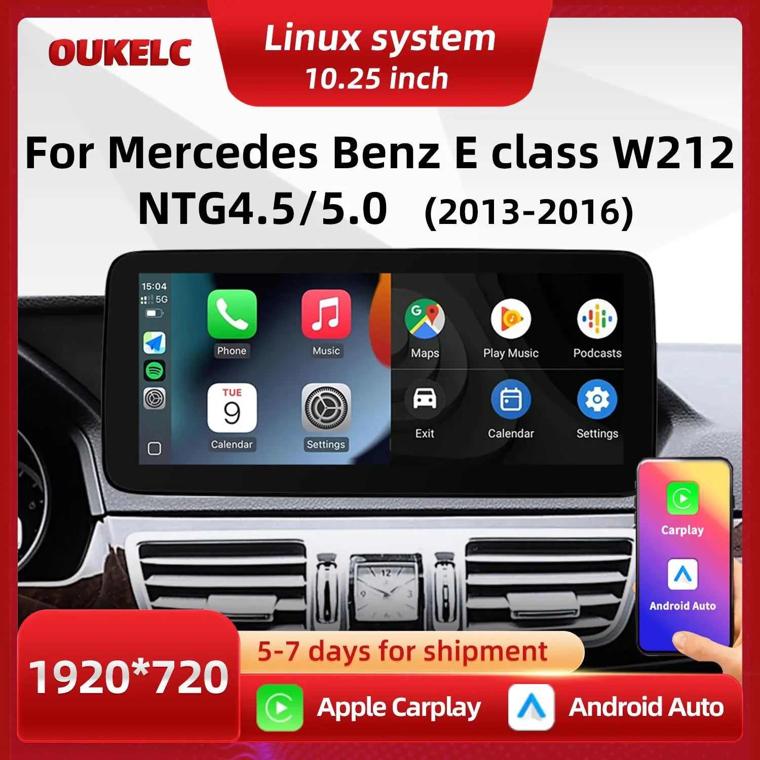 LED Interior Light Kit for Mercedes EClass W212 - Canbus Error-Free Interior Bulbs