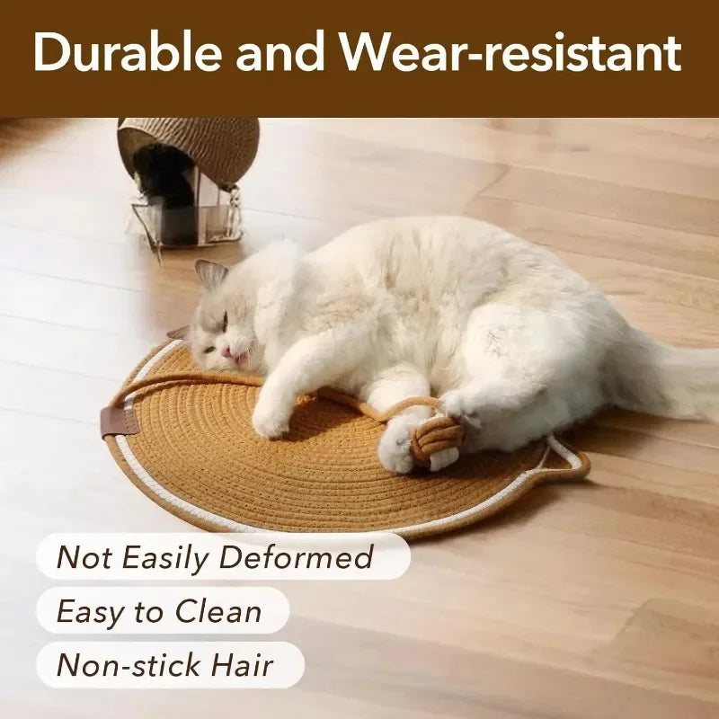 Multipurpose Cat Scratching Mat with Toy Ball Cat Bed Soft Wear-resistant Cat Bed Dog Mat Pet Sl - Automotive LED Light