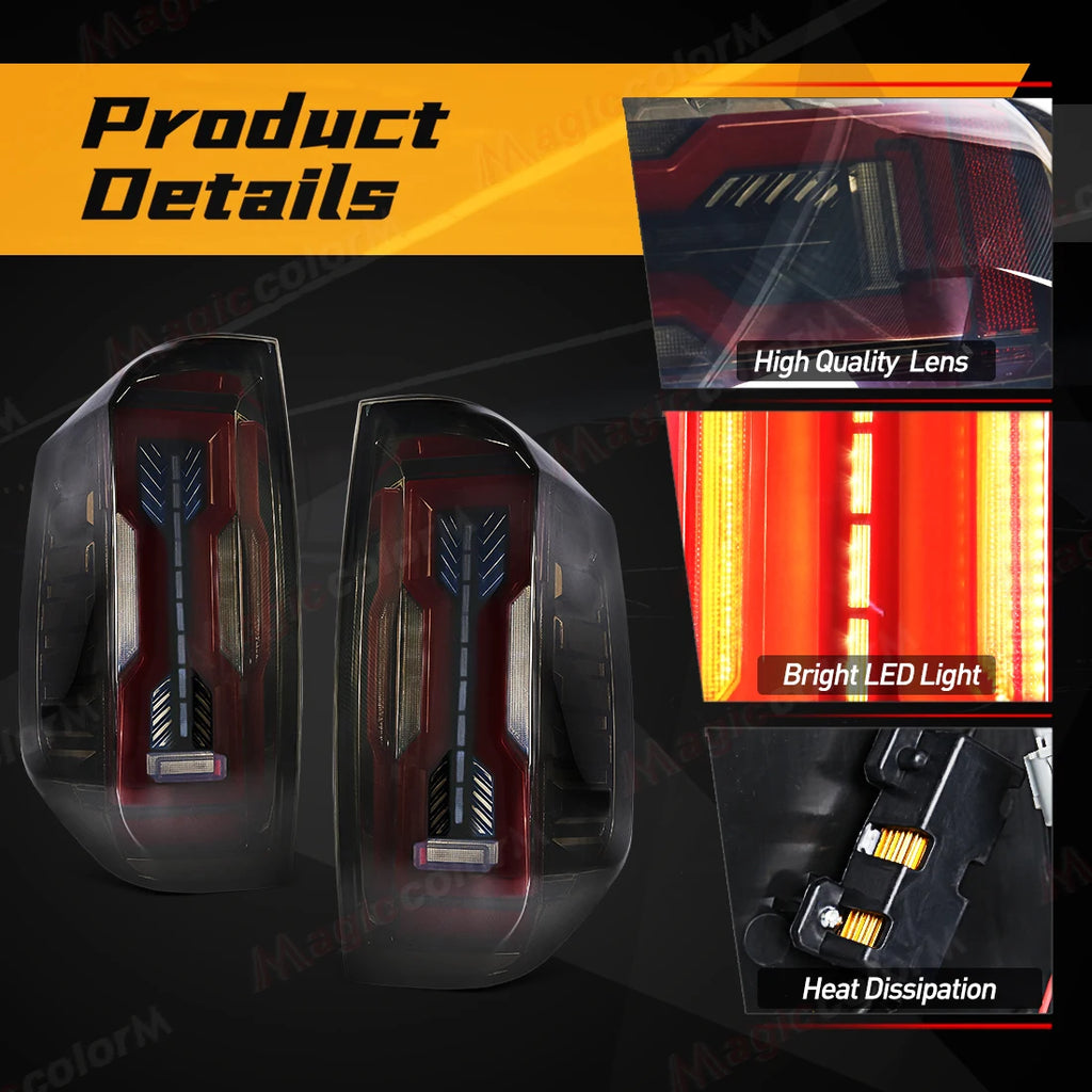 LED Tail Lamps For Toyota Tundra 2014 2015 2016 2017 2018 2019 2020 2021 Rear Turn Signal  | AUTOKITSHOP