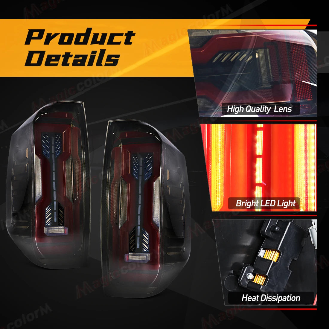 LED Tail Lamps For Toyota Tundra 2014 2015 2016 2017 2018 2019 2020 2021 Rear Turn Signal  | AUTOKITSHOP